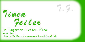timea feiler business card